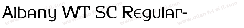 Albany WT SC Regular字体转换